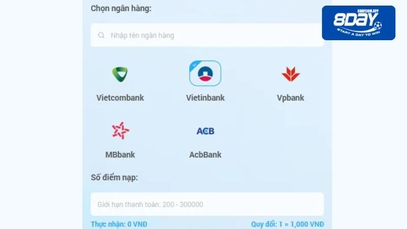 Một số hình thức giao dịch gửi tiền phổ biến ở nhà cái